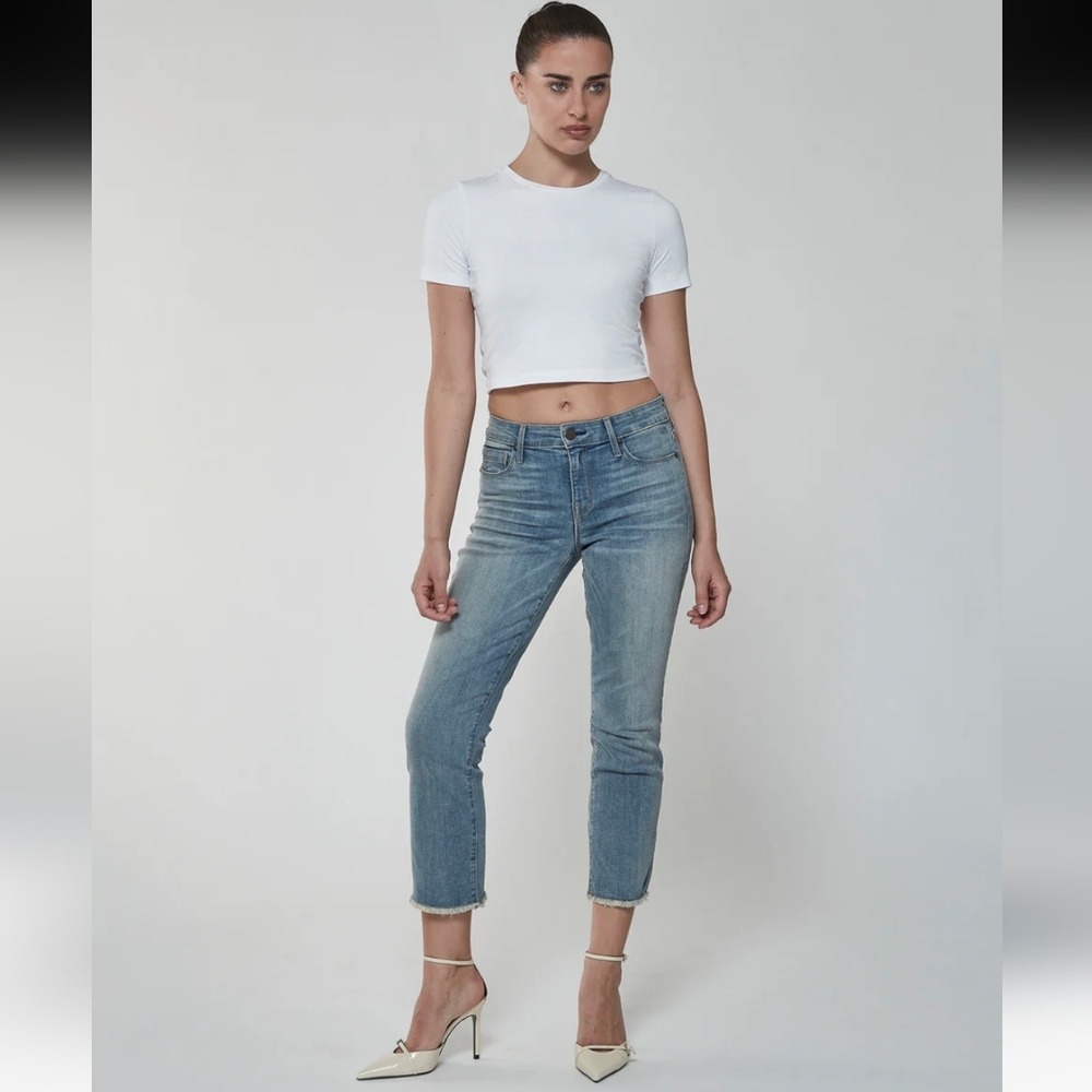Parker Smith Women's Byron Crop Straight w/Raw Hem in Surf Rider Size 25